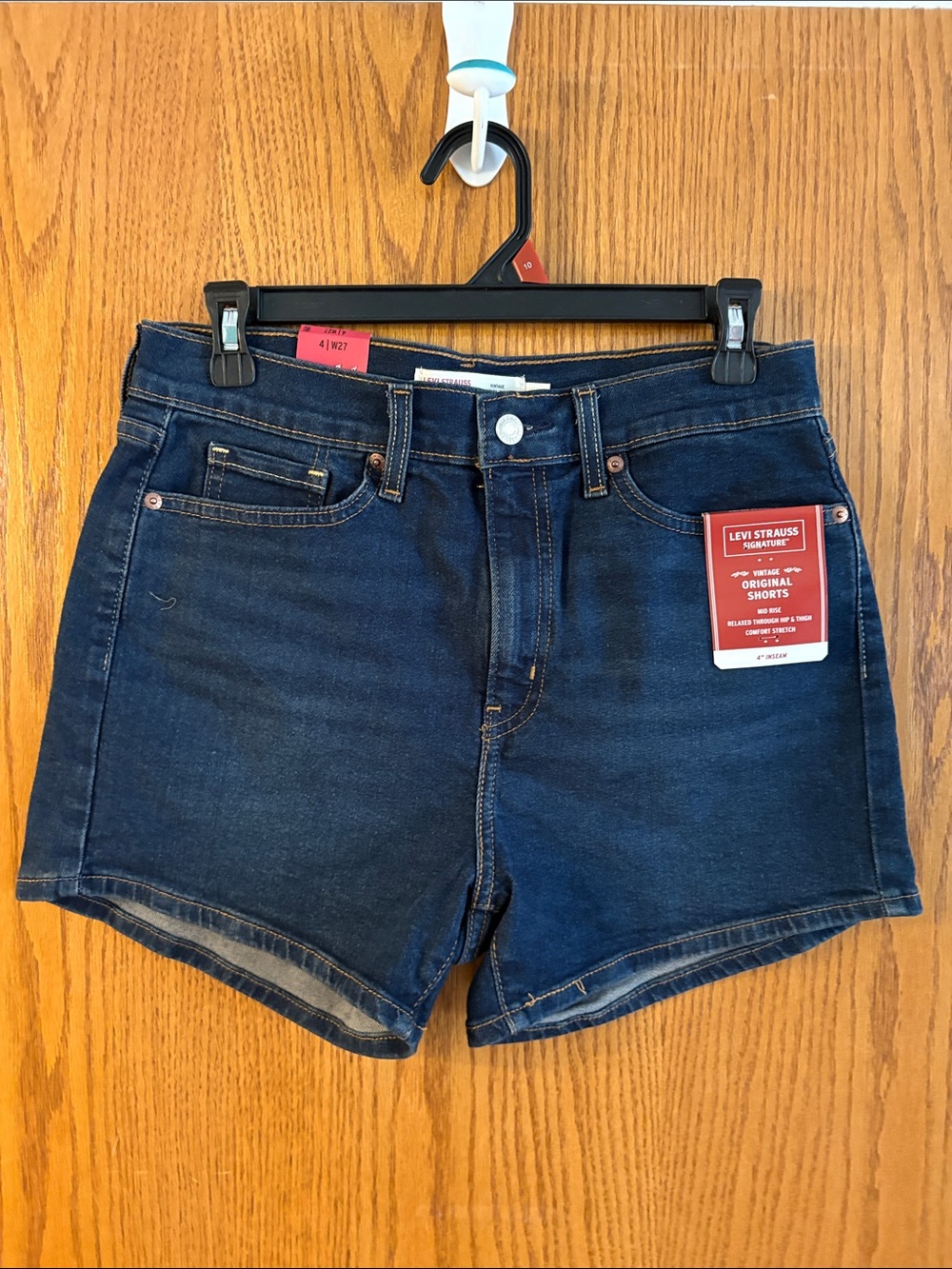 Levi's Women's Dark Indigo Denim Shorts